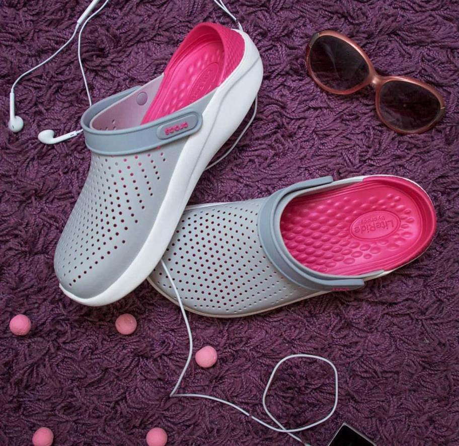 Crocs Fun lite gris rose