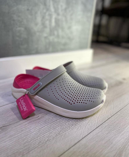 Crocs Fun lite gris rose