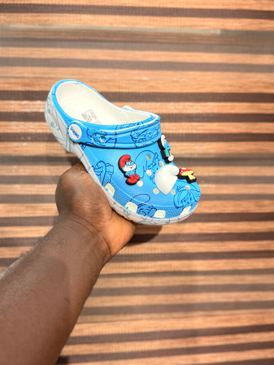 Crocs schtroumpf enfant