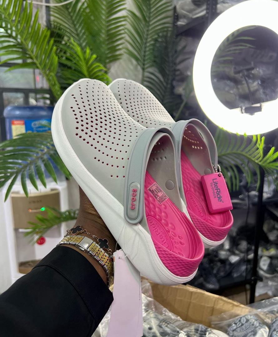 Crocs Fun lite gris rose