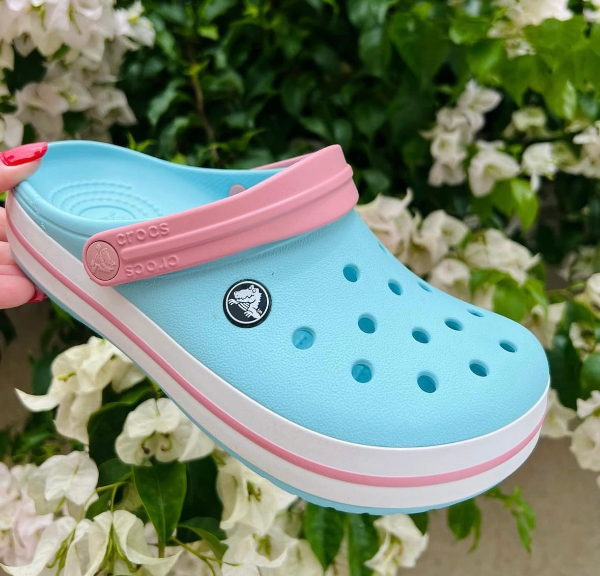 Crocs enfant atlas bleu rose