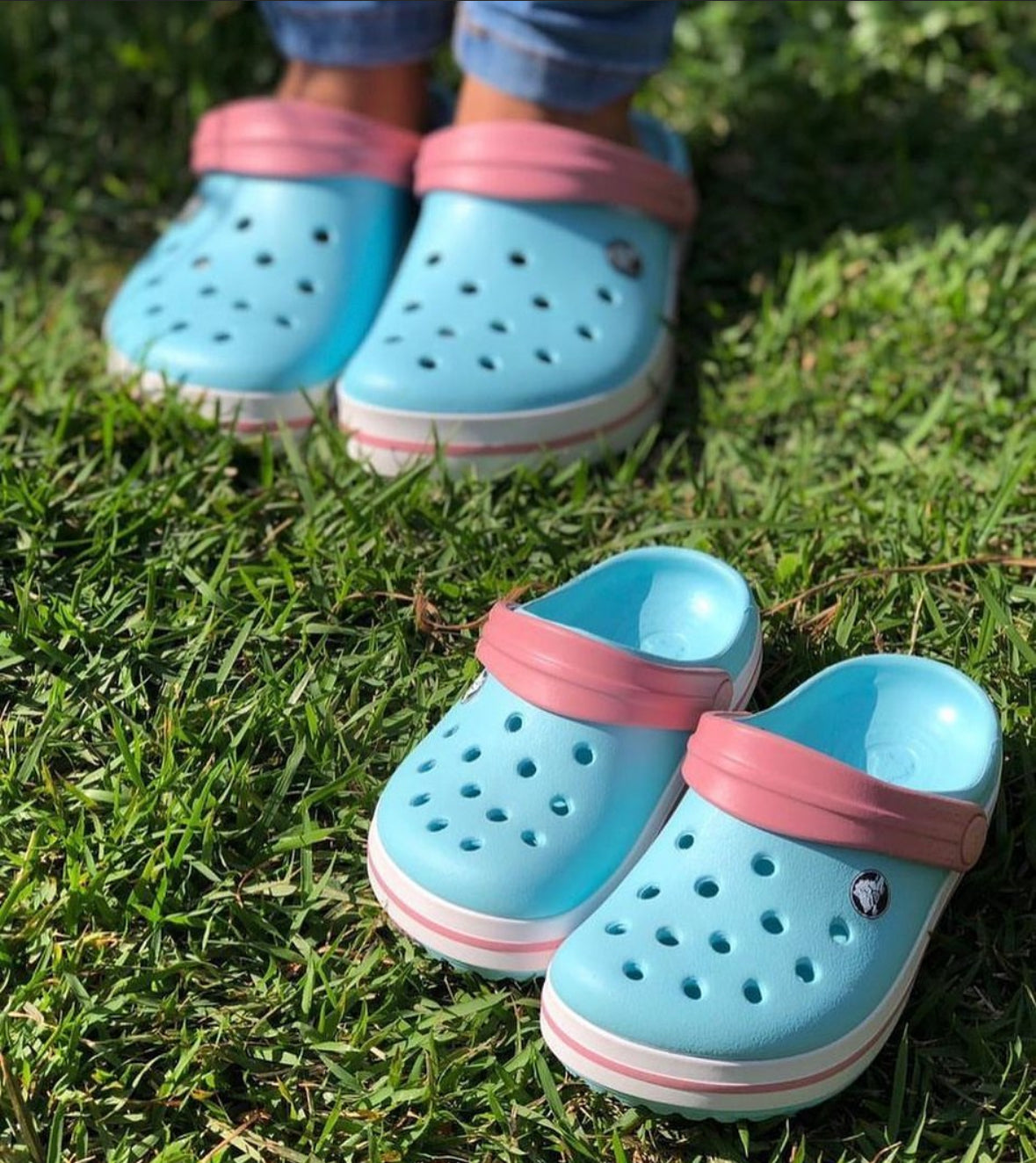 Crocs enfant atlas bleu rose