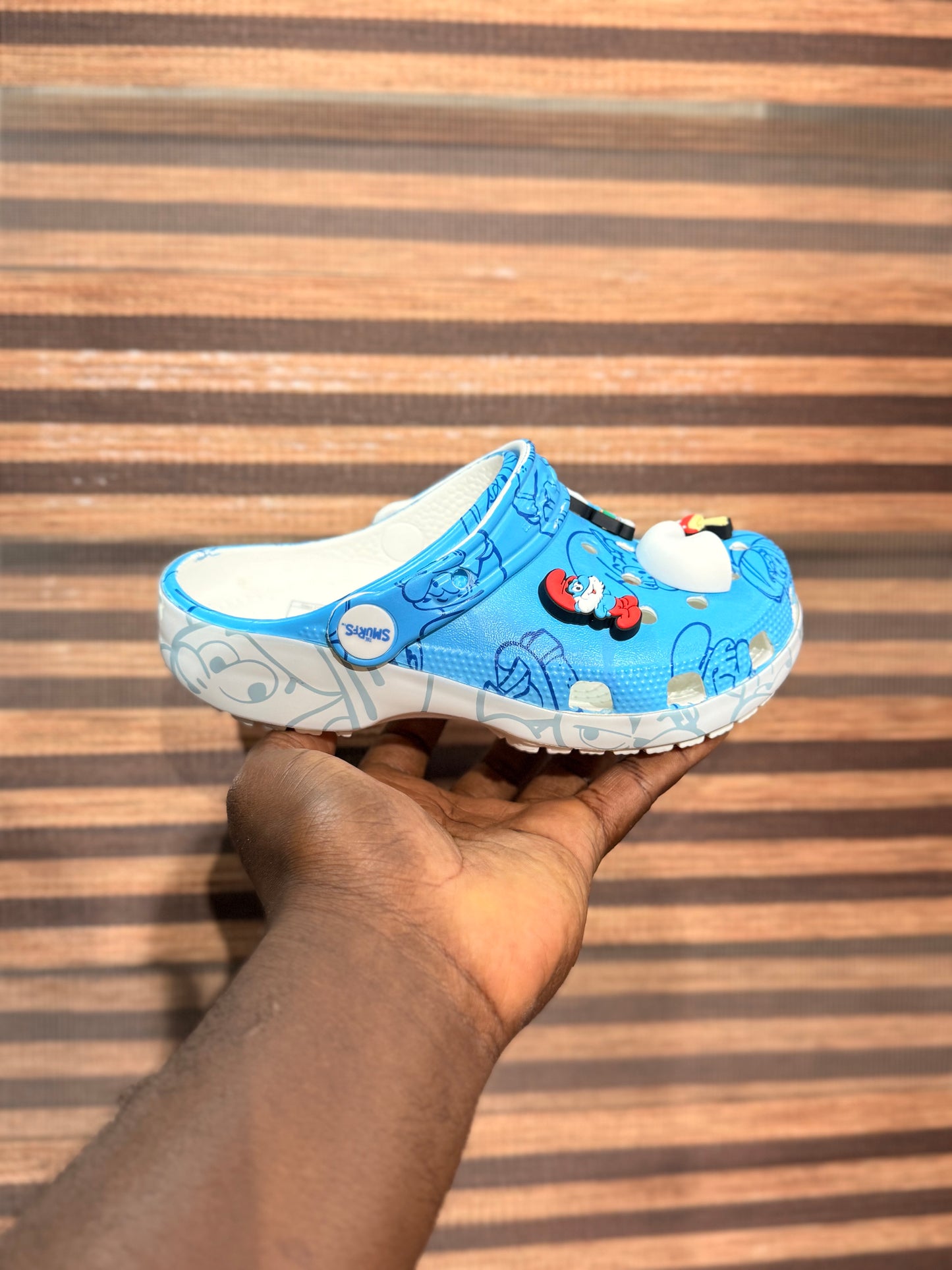 Crocs schtroumpf enfant