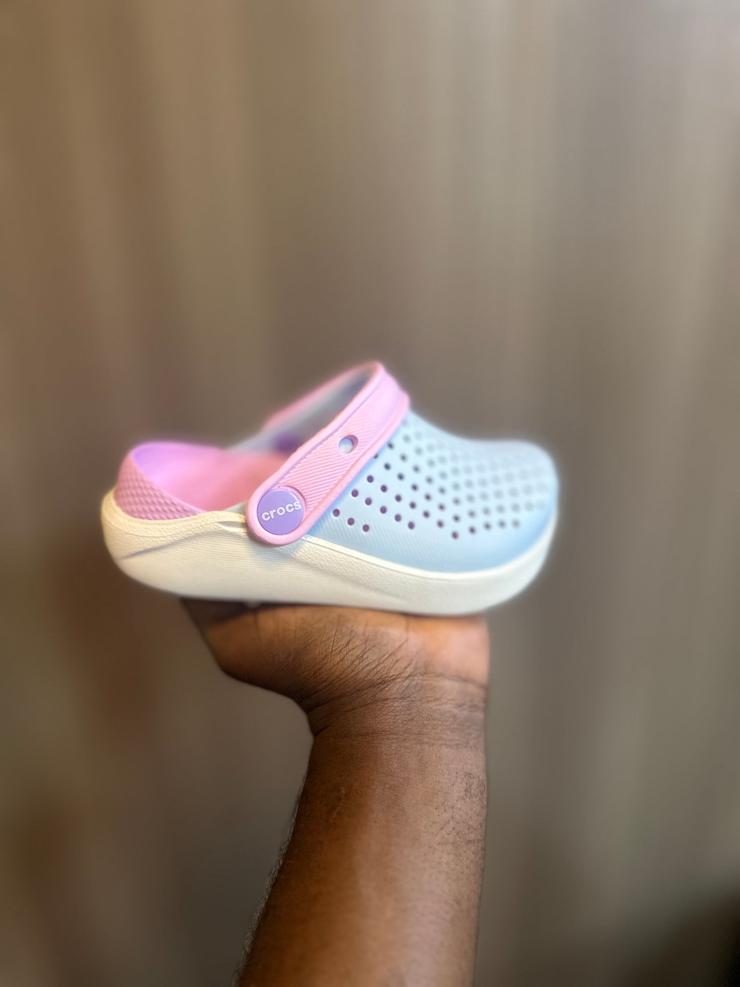 Crocs enfant fun lite bleu rose