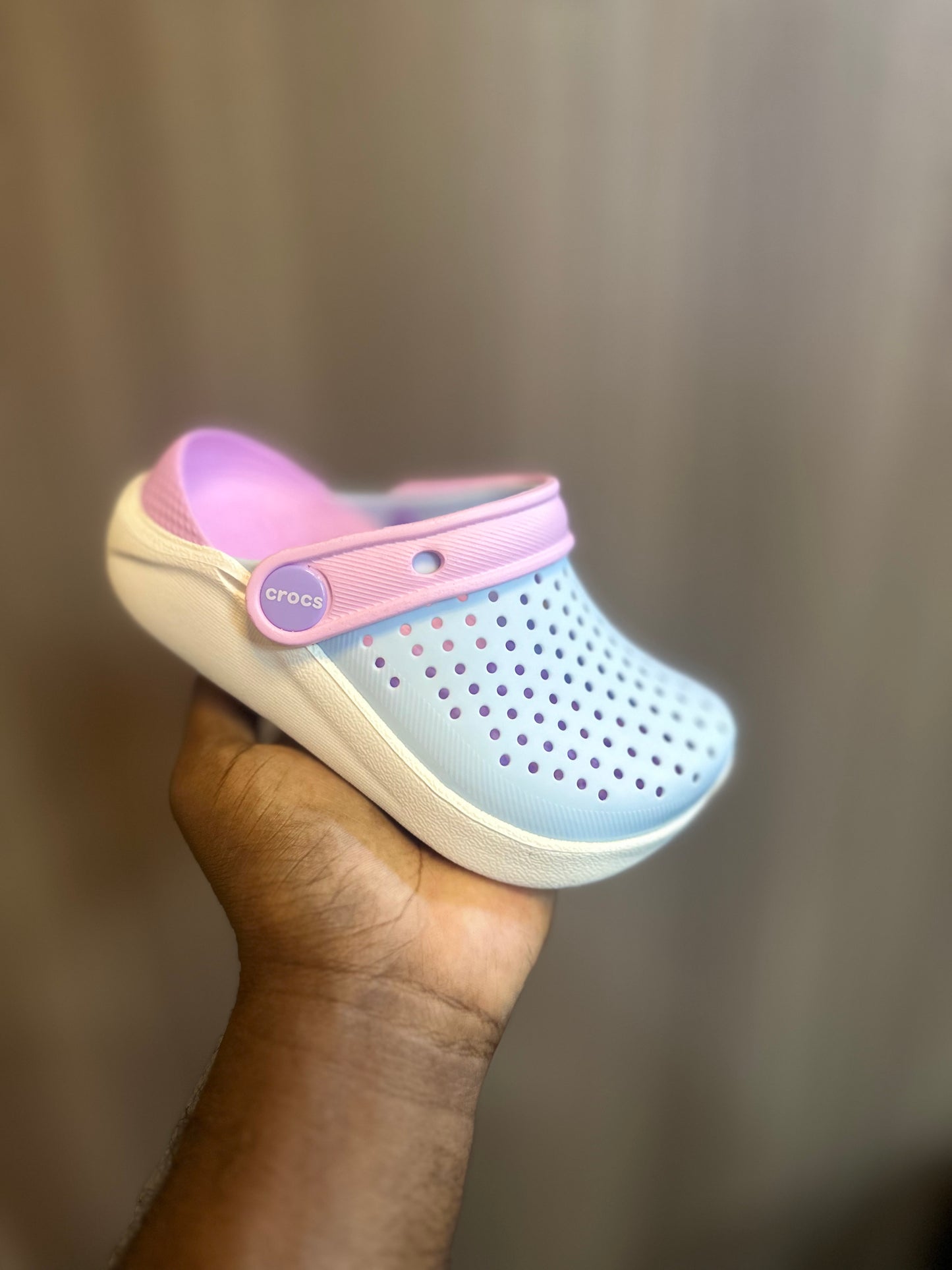 Crocs enfant fun lite bleu rose