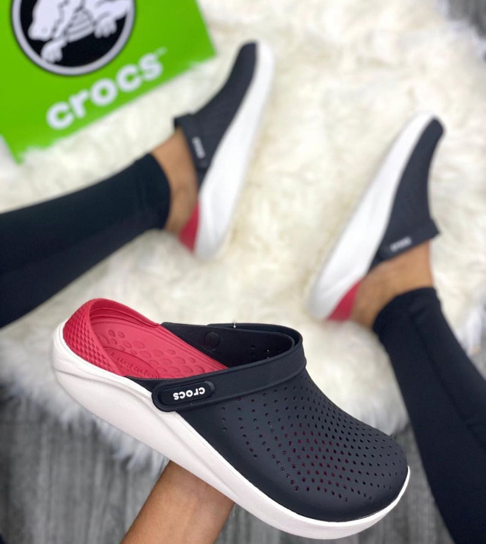 Crocs fun lite noir rouge