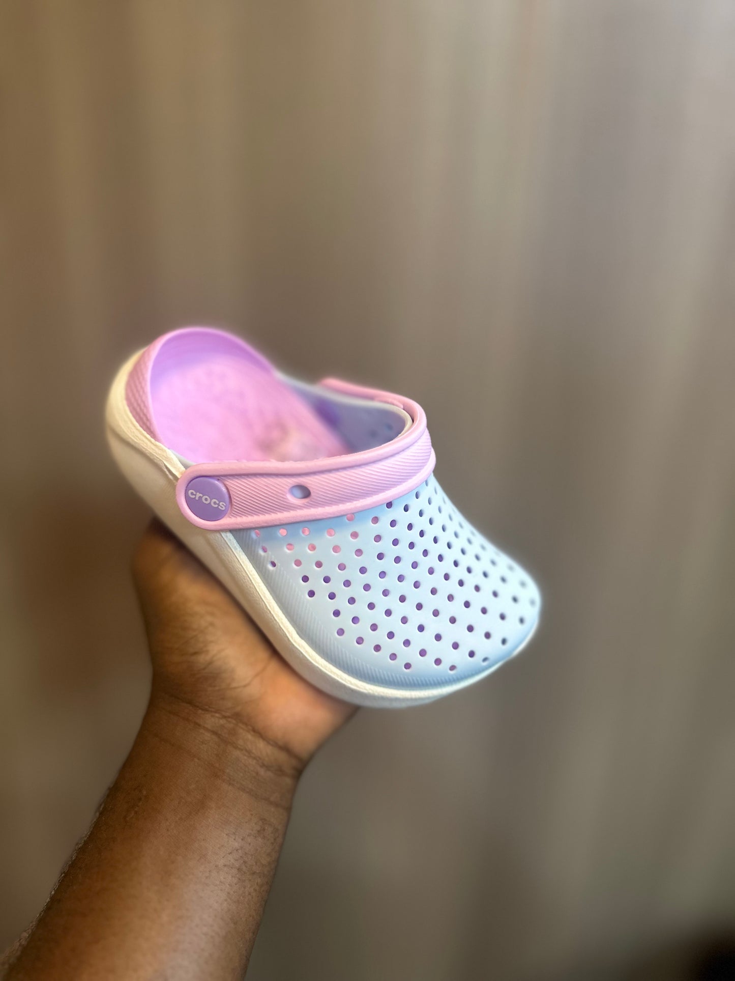 Crocs enfant fun lite bleu rose