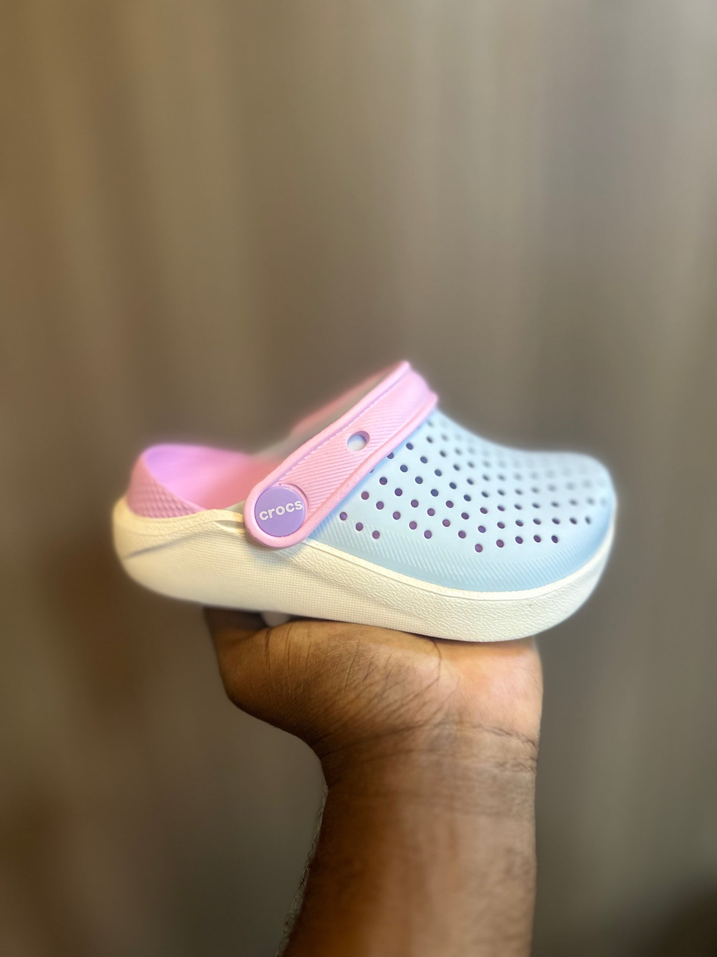 Crocs enfant fun lite bleu rose