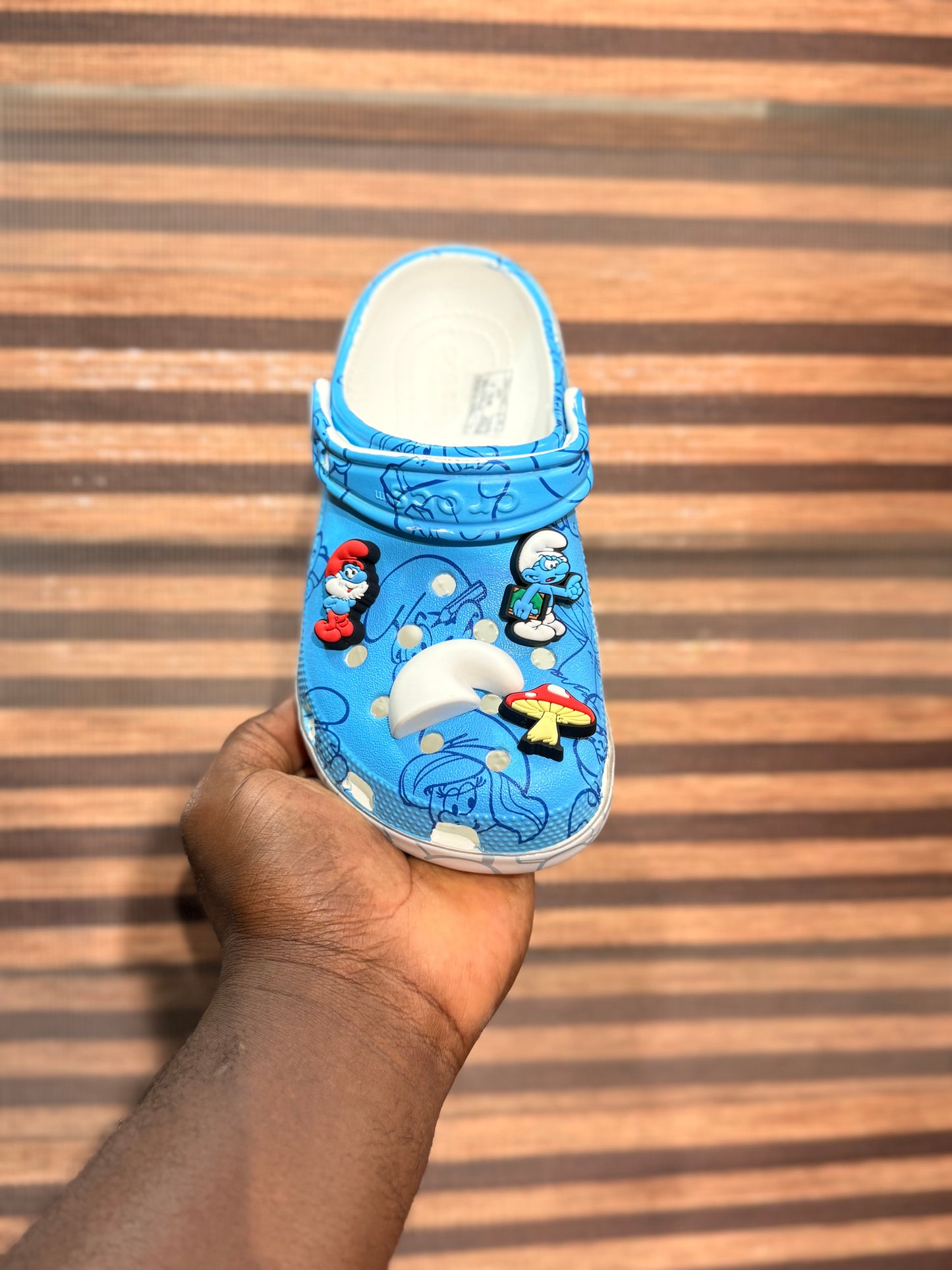 Crocs schtroumpf enfant